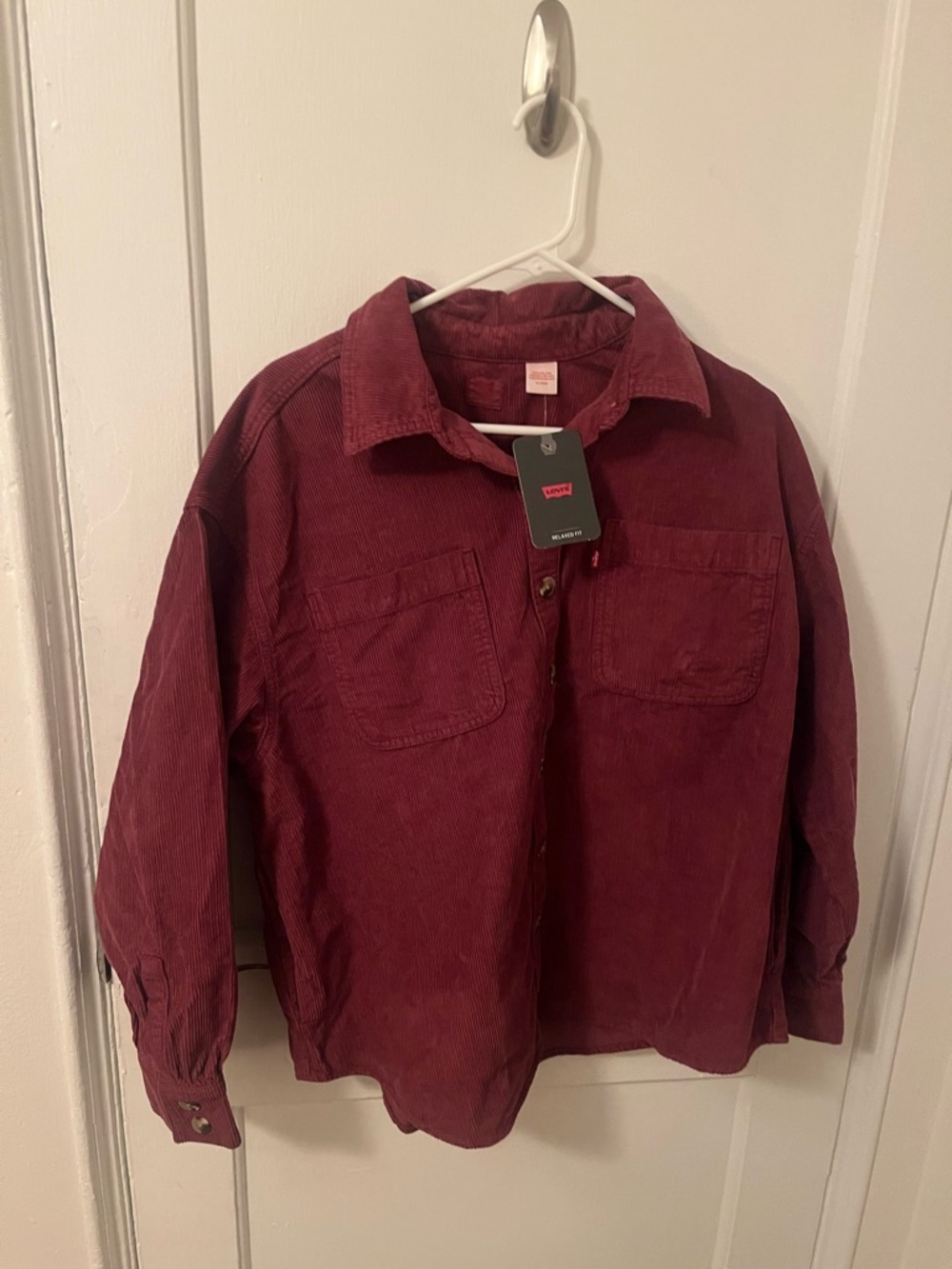Lee Women's Button-Down Corduroy Shirt - Wine